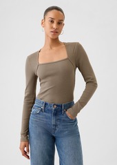 Gap Modern Rib Square-Neck Top