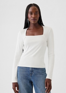 Gap Modern Rib Square-Neck Top