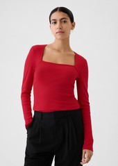 Gap Modern Rib Square-Neck Top