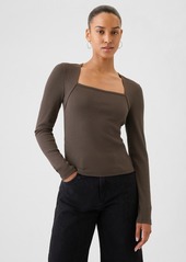 Gap Modern Rib Square-Neck Top