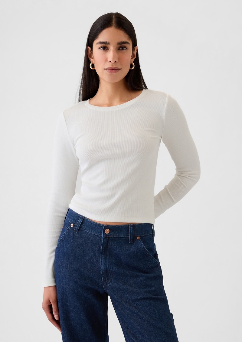 Gap Modern Rib Cropped T-Shirt