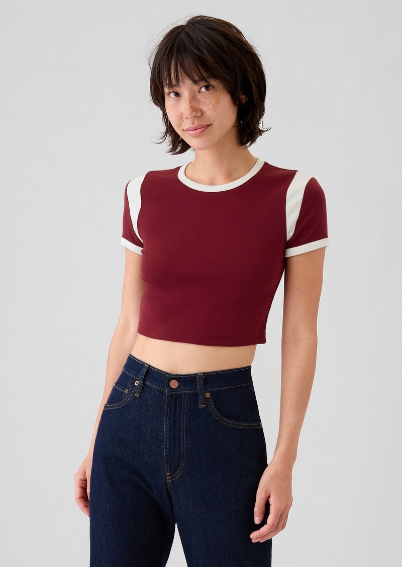 Gap Modern Rib Cropped T-Shirt