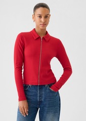 Gap Modern Rib Zipper Shirt