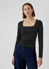 Gap Modern Square-Neck Cropped T-Shirt