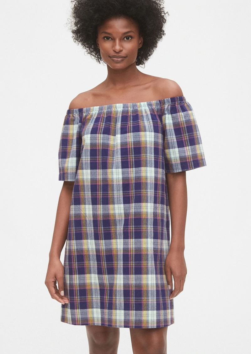 gap off shoulder dress