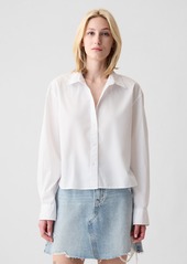 Gap Organic Cotton Cropped Shirt