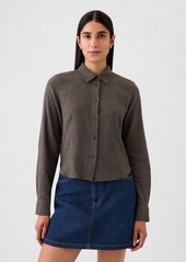 Gap Organic Cotton Cropped Shirt