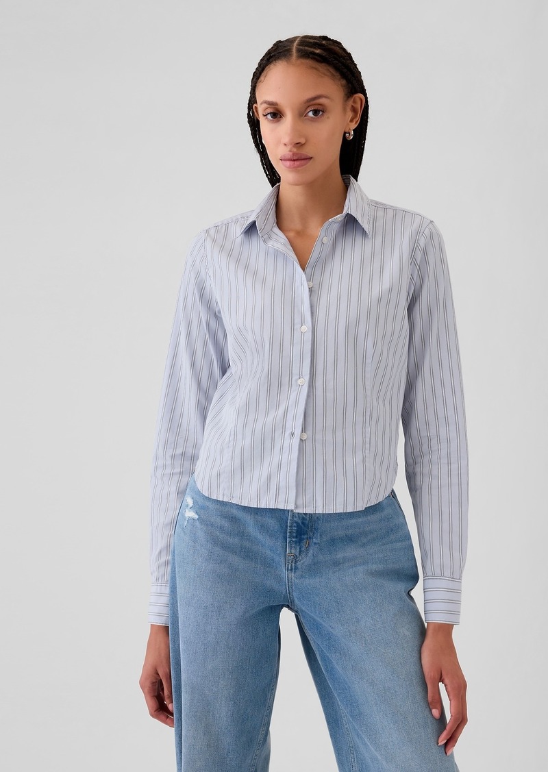 Gap Organic Cotton Cropped Shirt