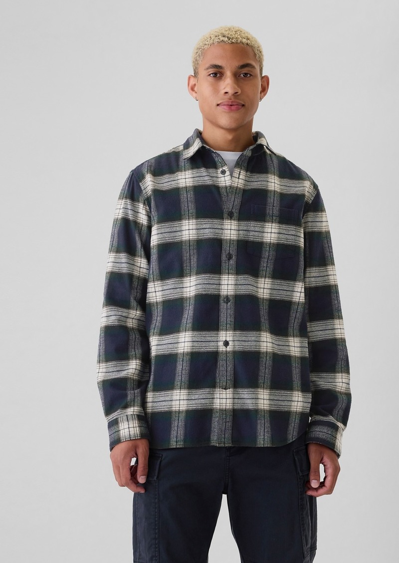 Gap Organic Cotton Flannel Shirt