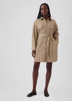 Gap Organic Cotton Striped Mini Shirtdress