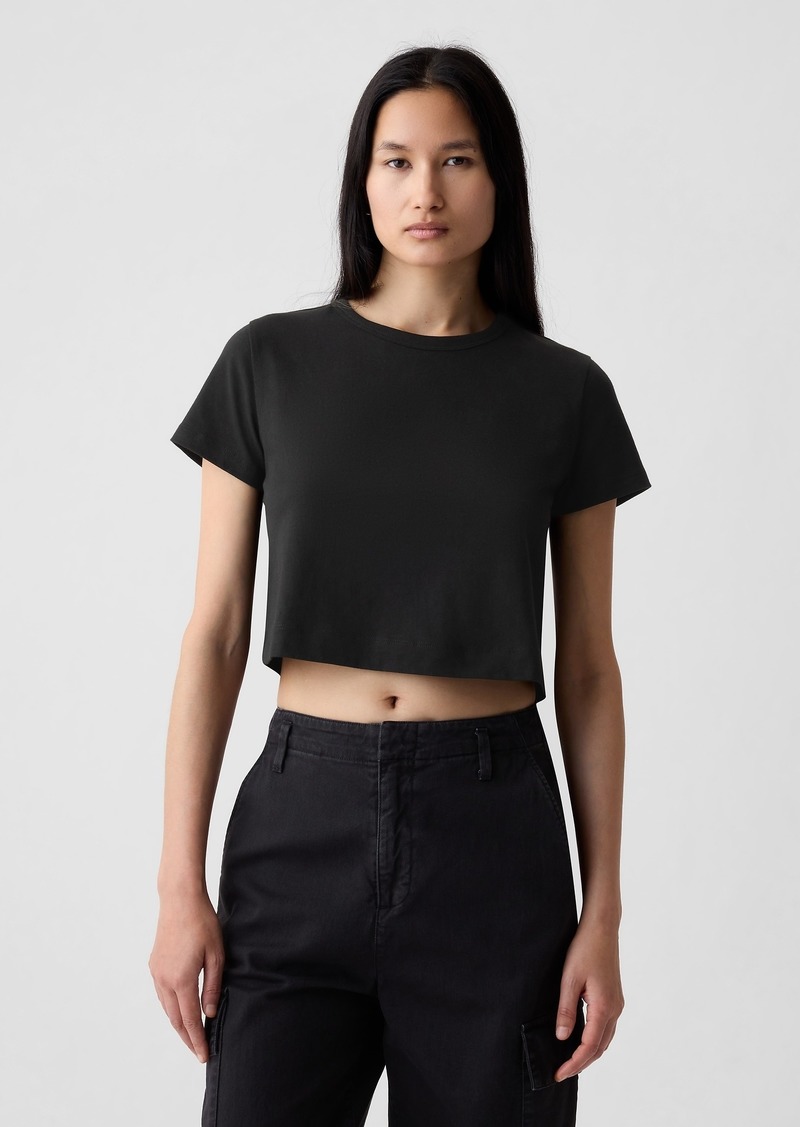 Gap Organic Cotton Vintage Shrunken Cropped T-Shirt