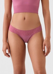 Gap Organic Stretch Cotton Lace-Trim Thong