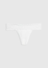 Gap Organic Stretch Cotton Lace-Trim Thong