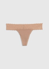 Gap Organic Stretch Cotton Lace-Trim Thong