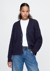 Gap Oversized Cable-Knit Cardigan