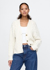 Gap Oversized Cable-Knit Cardigan