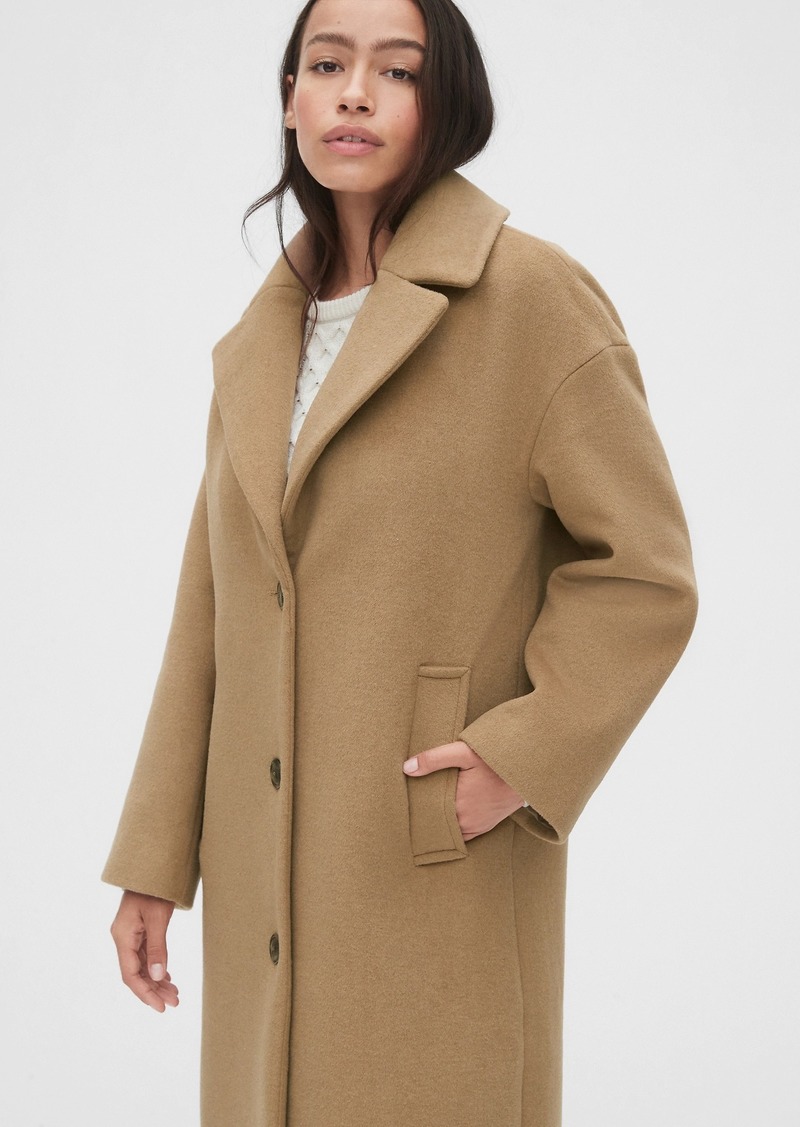 gap wool blend coat
