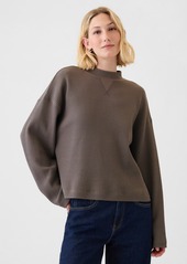 Gap Oversized Mockneck Waffle T-Shirt