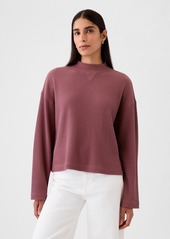 Gap Oversized Mockneck Waffle T-Shirt