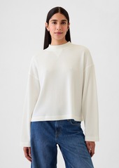 Gap Oversized Mockneck Waffle T-Shirt