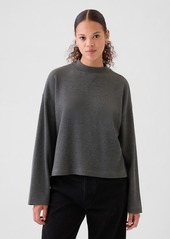 Gap Oversized Mockneck Waffle T-Shirt