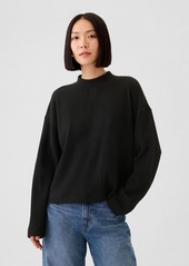 Gap Oversized Mockneck Waffle T-Shirt