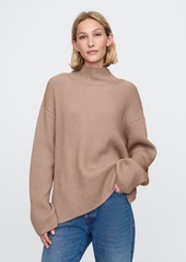 Gap Oversized Split-Hem Mockneck Sweater