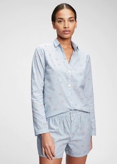Gap Adult Pajama Shirt in Poplin