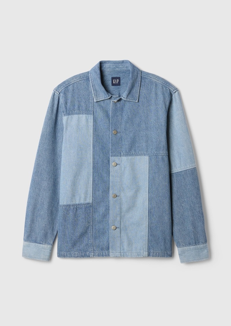 Gap Patchwork Denim Shirt