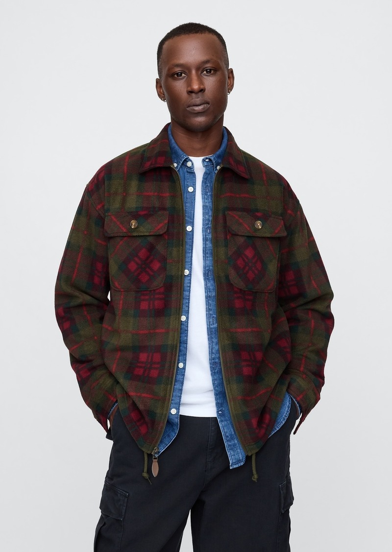 Gap Plaid Shirt Jacket