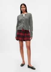 Gap Plaid Wrap Mini Skirt