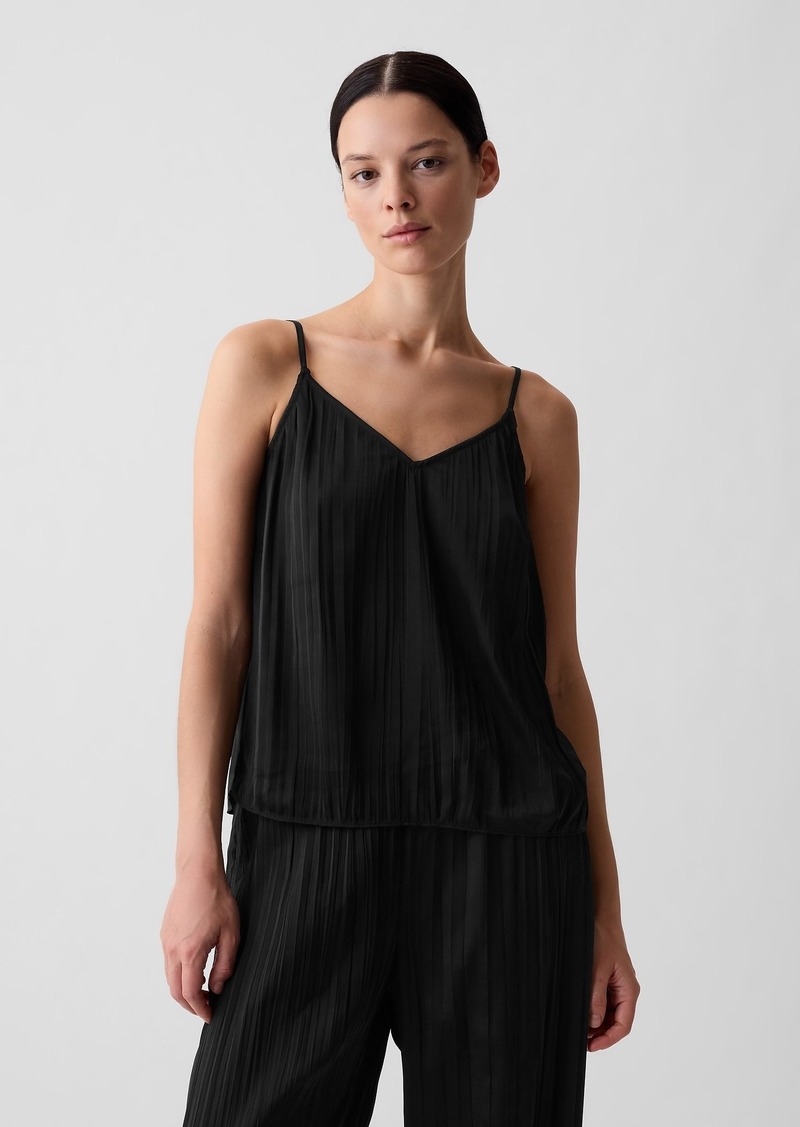 Gap Pleated Satin Cami