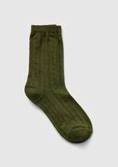 Gap Pointelle Glitter Crew Socks