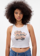 Gap Cropped Graphic Tank Top