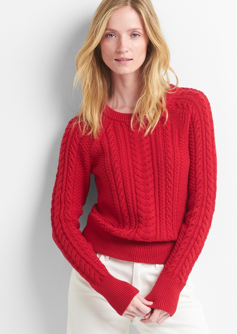 gap cable knit sweater