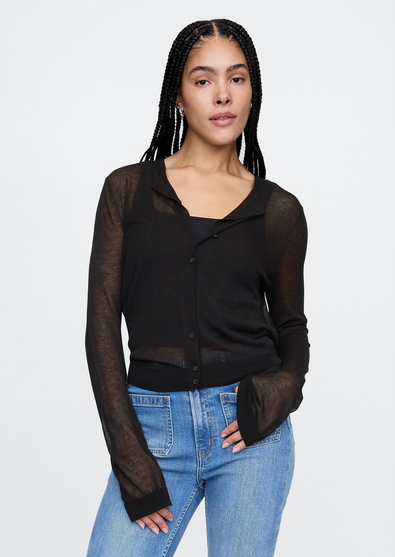 Gap Recycled Sheer Cardigan