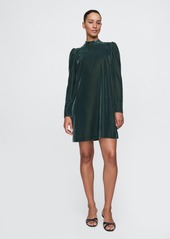 Gap Recycled Velvet Puff Sleeve Mini Dress