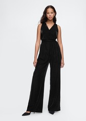 Gap Recycled Velvet V-Neck Jumpsuit