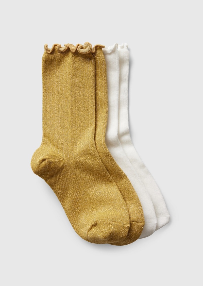 Gap Ruffle Crew Socks (2-Pack)