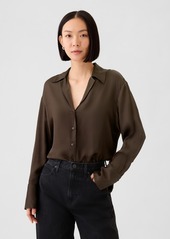 Gap Satin Relaxed Shirt