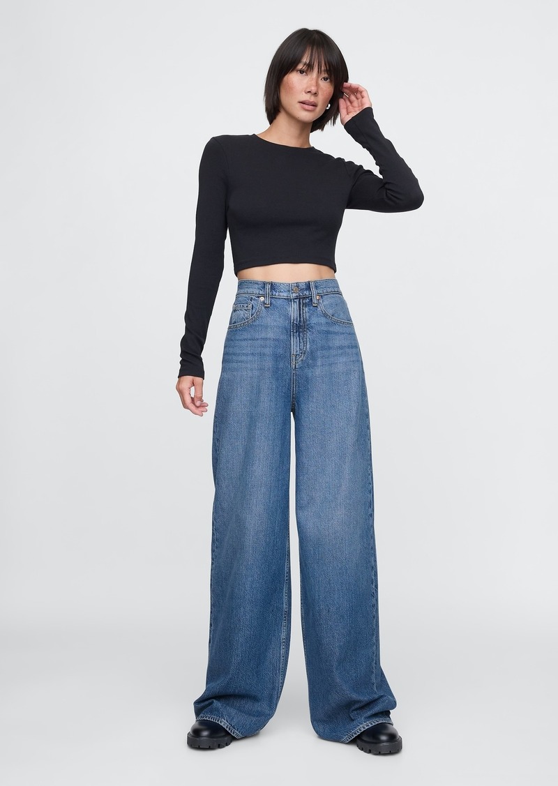 Gap Sky High Rise UltraSoft Baggy Jeans