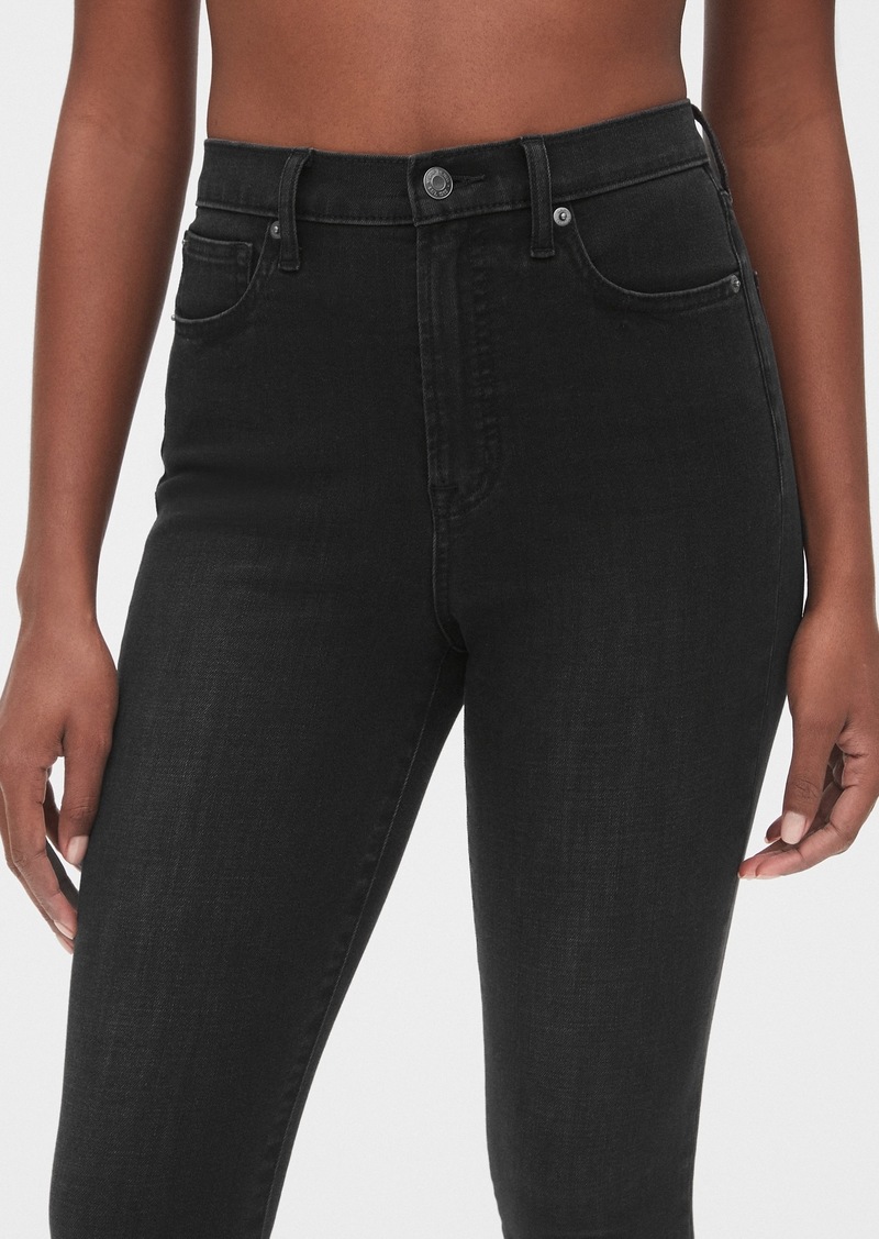 high rise true skinny ankle jeans in 360 stretch