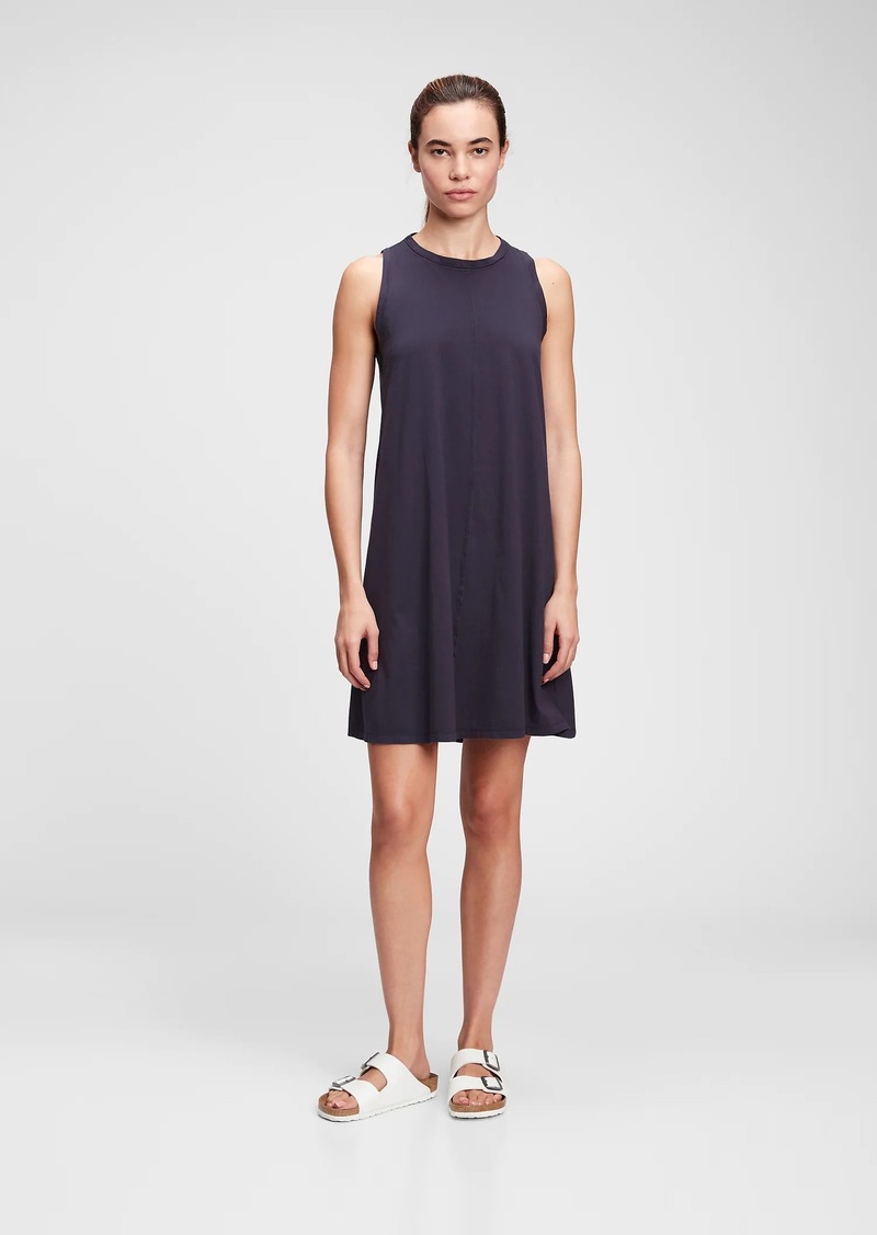 sleeveless swing dress gap