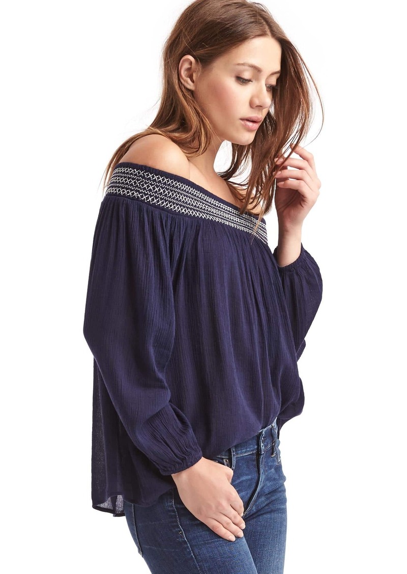 gap off the shoulder top