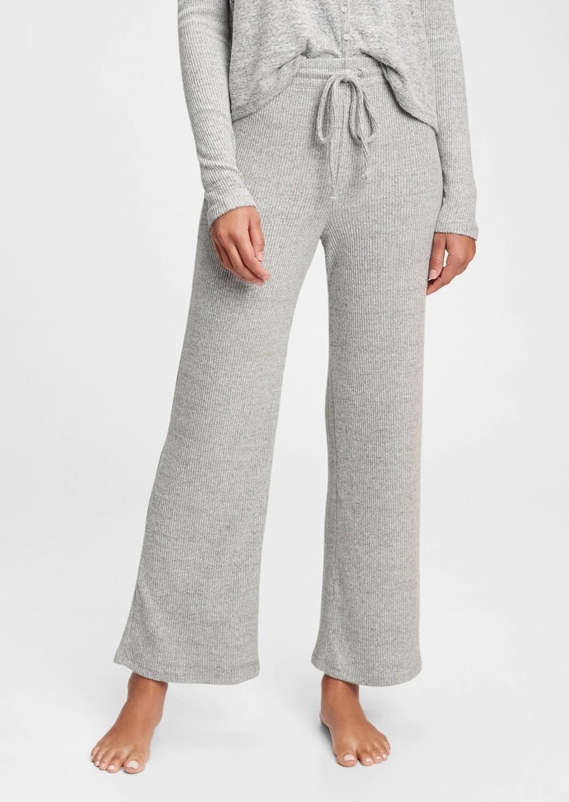 Gap Softspun Ribbed Wide-Leg Pants