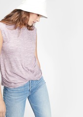Gap Softspun Sleeveless Twist-Knot Front T-Shirt