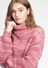Gap Space-Dye Mockneck Sweater