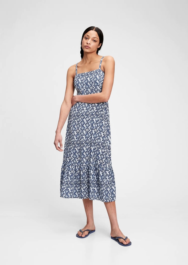 gap square neck midi dress