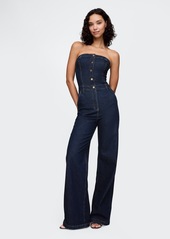 Gap Strapless Denim Jumpsuit