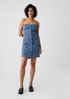 Gap Strapless Denim Mini Dress